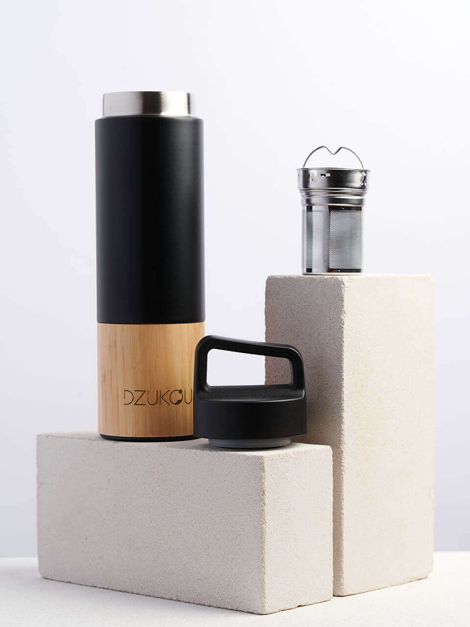 Saint Elias - Bamboo and Stainless Steel Thermos Bottle 530 ml