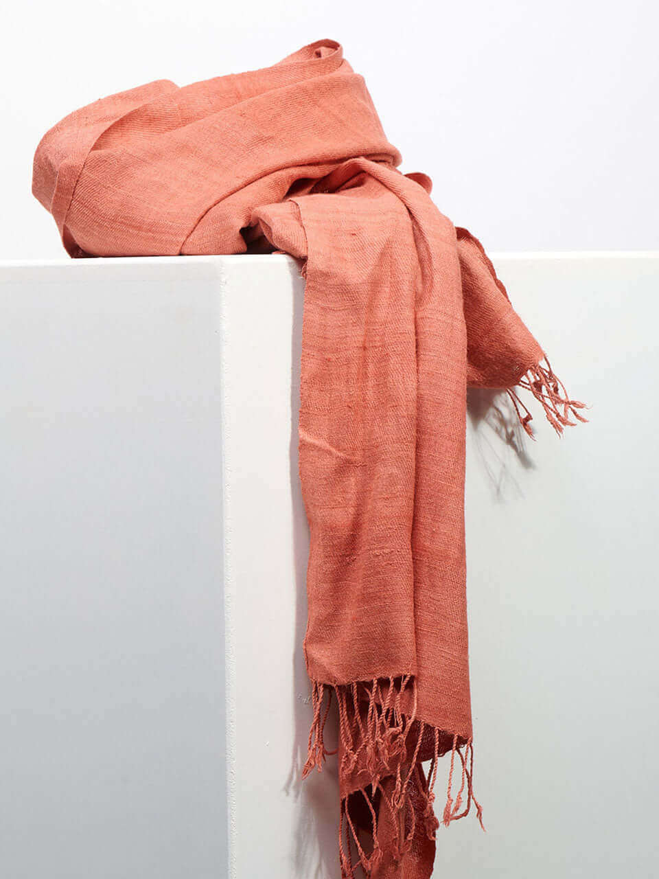 Timeless Silk - Peach Eri Silk Stole