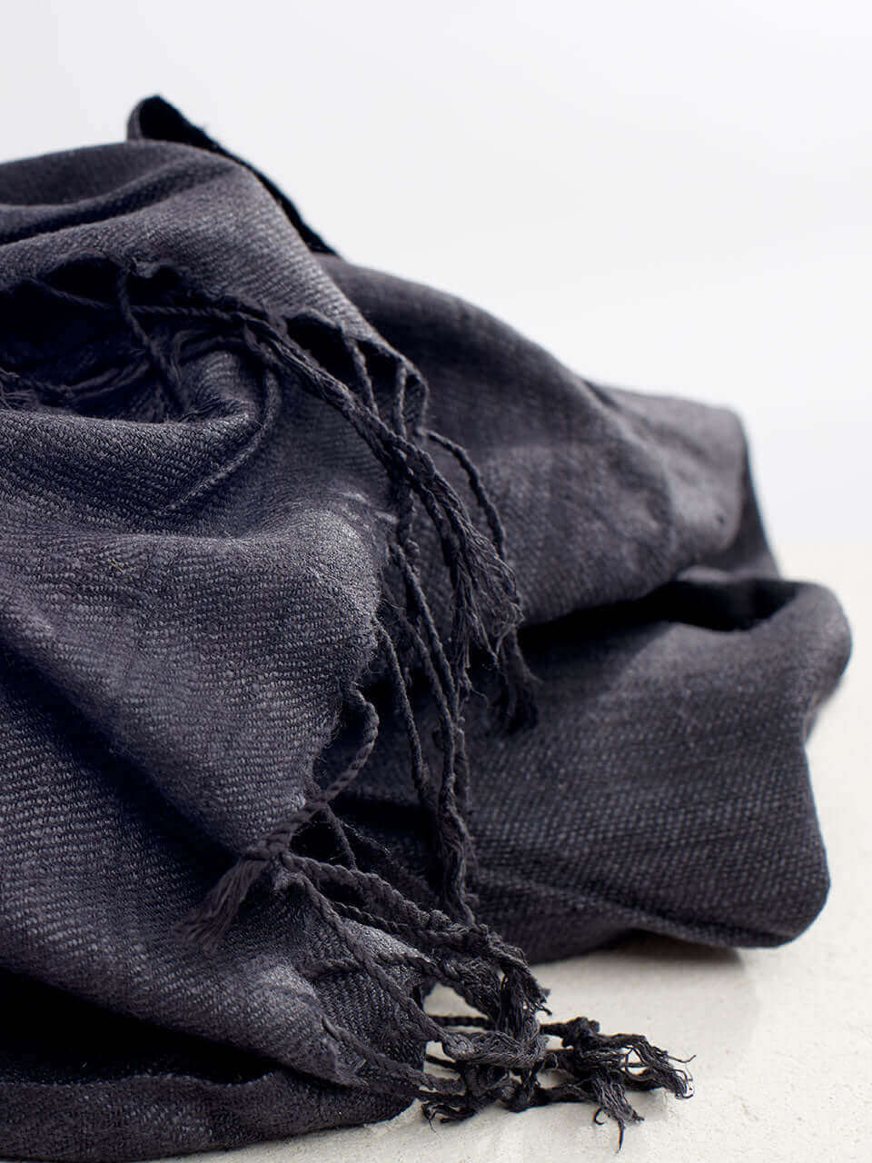 Timeless Silk - Dark Grey Eri Silk Stole