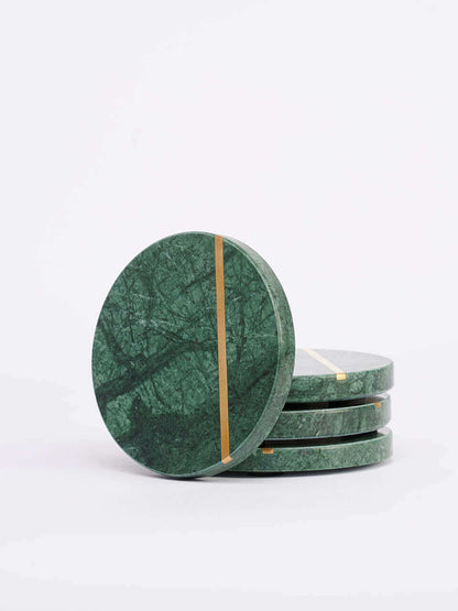 Stonehenge - Green Marble Coasters (Set of 6)