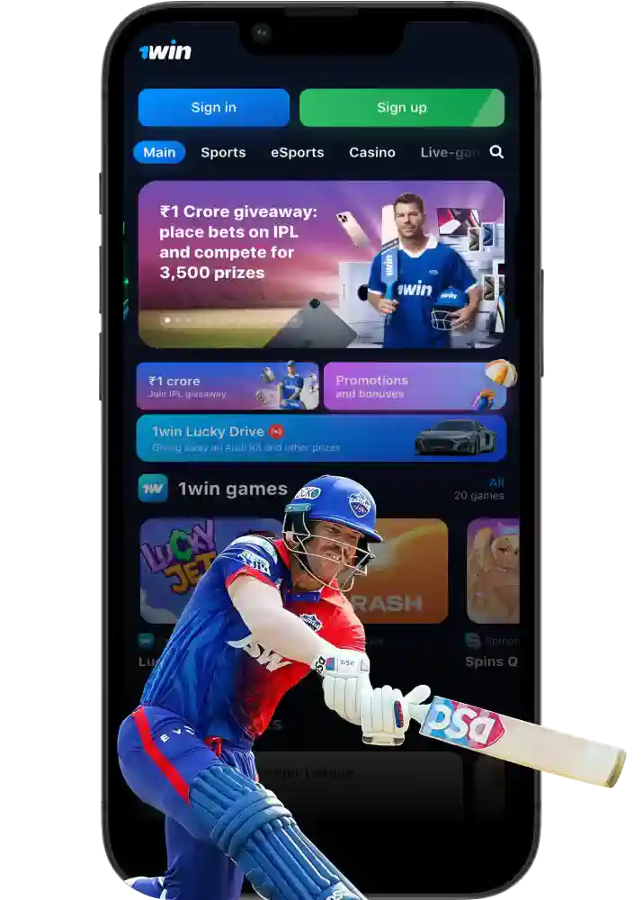 David Warner as 1win brand ambassador and IPL legend